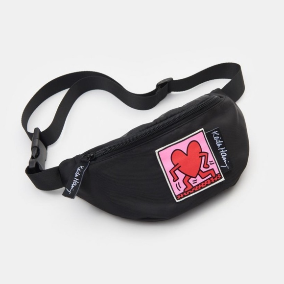 Keith Haring Handbags - Keith Haring Fanny Pack Black Licensed Product NEW
